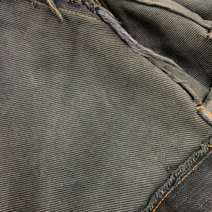 【現状渡し品】 USED REMAKE BLACK DENIM PANTS リメイク ブラック デニムパンツ ボトムス 157-260608-as-08-izu カラー：ブラック系 万代Net店