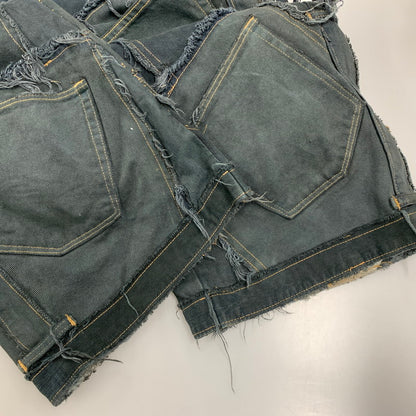 【現状渡し品】 USED REMAKE BLACK DENIM PANTS リメイク ブラック デニムパンツ ボトムス 157-260608-as-08-izu カラー：ブラック系 万代Net店