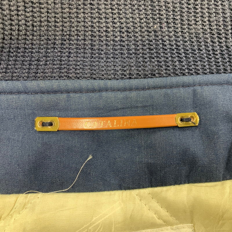 【現状渡し品】【メンズ】 CATALINA VARSITY カタリナ バーシティー IDEALジッパー USA製 80S DERBY JACKET ダービージャケット アウター 146-251105-cs-01-izu サイズ：42 カラー：ネイビー 万代Net店