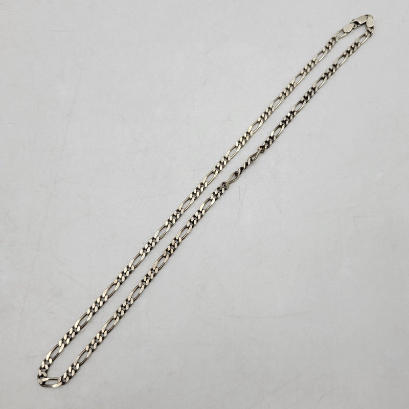 【中古品】【メンズ/レディース】 925 フィガロチェーン ネックレス アクセサリー 192-251112-cs-18-izu カラー：シルバー 万代Net店