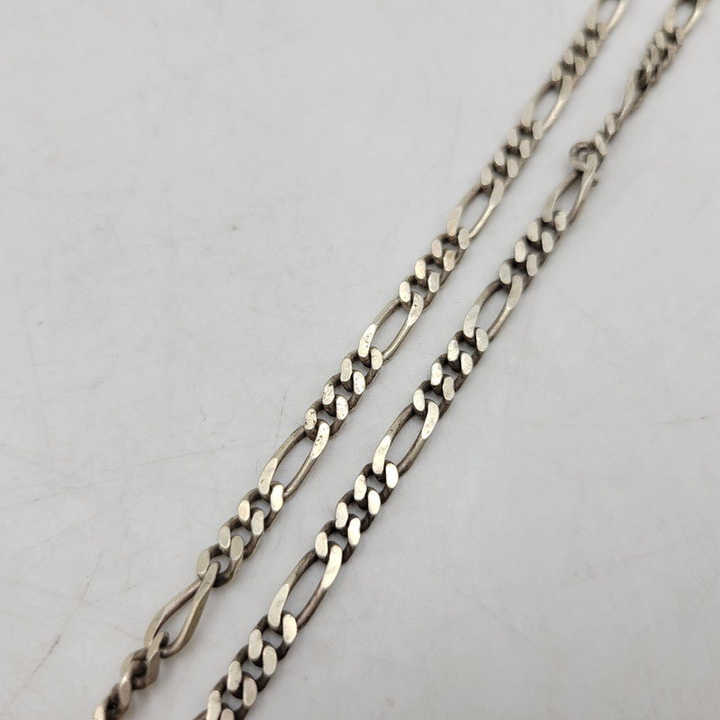 【中古品】【メンズ/レディース】 925 フィガロチェーン ネックレス アクセサリー 192-251112-cs-18-izu カラー：シルバー 万代Net店