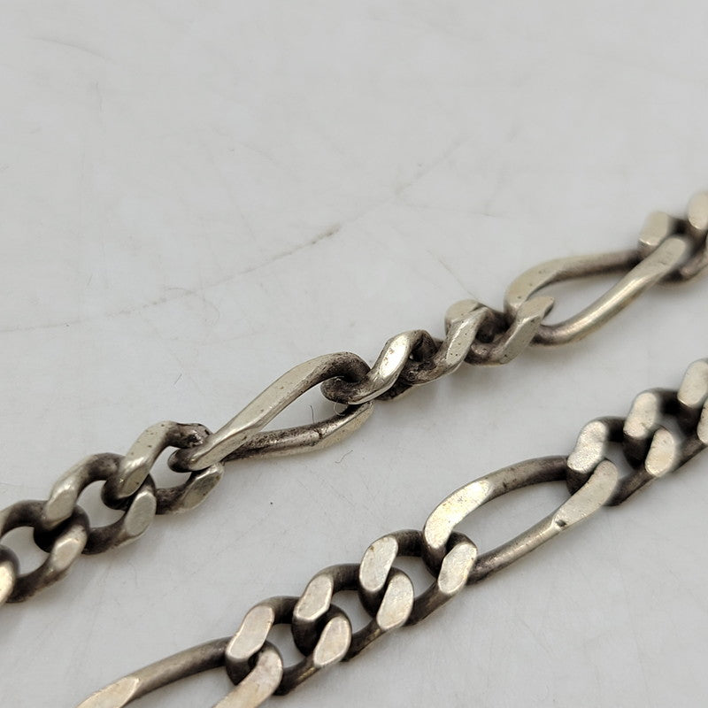 【中古品】【メンズ/レディース】 925 フィガロチェーン ネックレス アクセサリー 192-251112-cs-18-izu カラー：シルバー 万代Net店