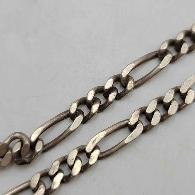 【中古品】【メンズ/レディース】 925 フィガロチェーン ネックレス アクセサリー 192-251112-cs-18-izu カラー：シルバー 万代Net店