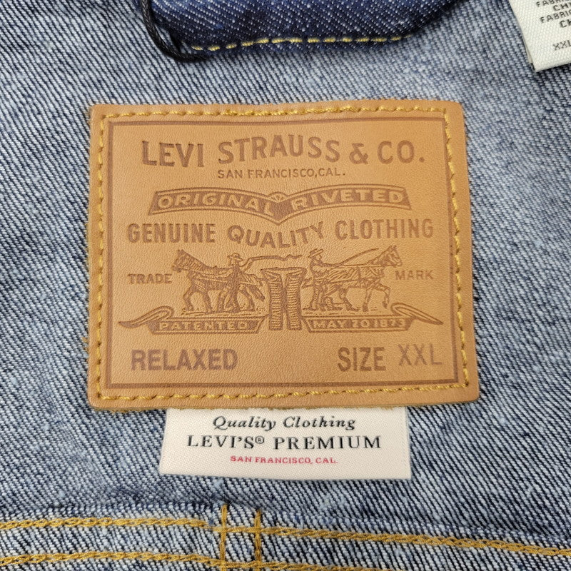 【中古美品】【メンズ】 LEVI'S PREMIUM リーバイス プレミアム PC9-A3174-0002 TYPE 1 TRACKER DENIM JACKET タイプ1 トラッカー デニム ジャケット アウター 147-251105-izu サイズ：XXL カラー：インディゴ 万代Net店