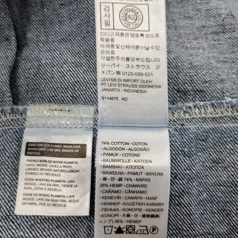 【中古美品】【メンズ】 LEVI'S PREMIUM リーバイス プレミアム PC9-A3174-0002 TYPE 1 TRACKER DENIM JACKET タイプ1 トラッカー デニム ジャケット アウター 147-251105-izu サイズ：XXL カラー：インディゴ 万代Net店