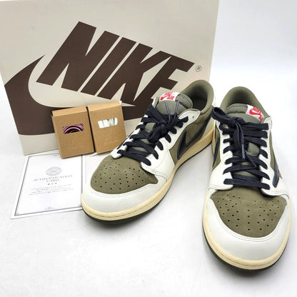 【中古品】【メンズ】 NIKE ナイキ × TRAVIS SCOTT トラヴィススコット AIR JORDAN 1 LOW OG SP DM7866-200 エアジョーダン 1 ロー OG SP スニーカー シューズ 靴 160-251106-as-16-izu サイズ：29.5cm カラー：MEDIUM OLIVE/BLACK-SAIL-MUSLIN 万代Net店