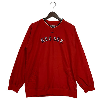 【現状渡し品】【メンズ】 NIKE TEAM ナイキチーム RED SOX NYLON PULLOVER JACKET レッドソックス ナイロン プルオーバー ジャケット 146-251112-as-16-izu サイズ：L カラー：レッド 万代Net店