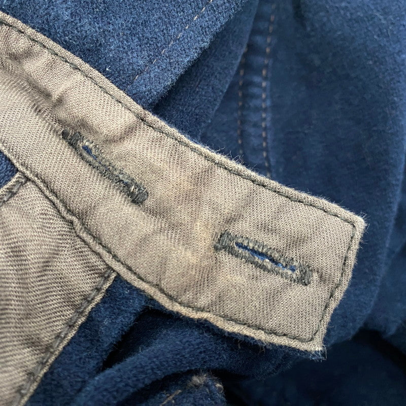 【中古品】【メンズ】 LS COTTON BLANKET SHIRT ロングスリーブ コットン ブランケット シャツ 長袖 トップス 145-251106-as-05-izu サイズ：38 カラー：ネイビー 万代Net店