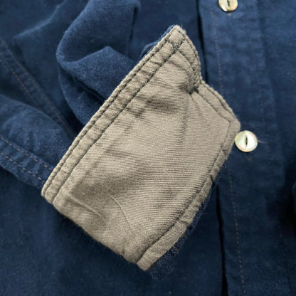 【中古品】【メンズ】 LS COTTON BLANKET SHIRT ロングスリーブ コットン ブランケット シャツ 長袖 トップス 145-251106-as-05-izu サイズ：38 カラー：ネイビー 万代Net店