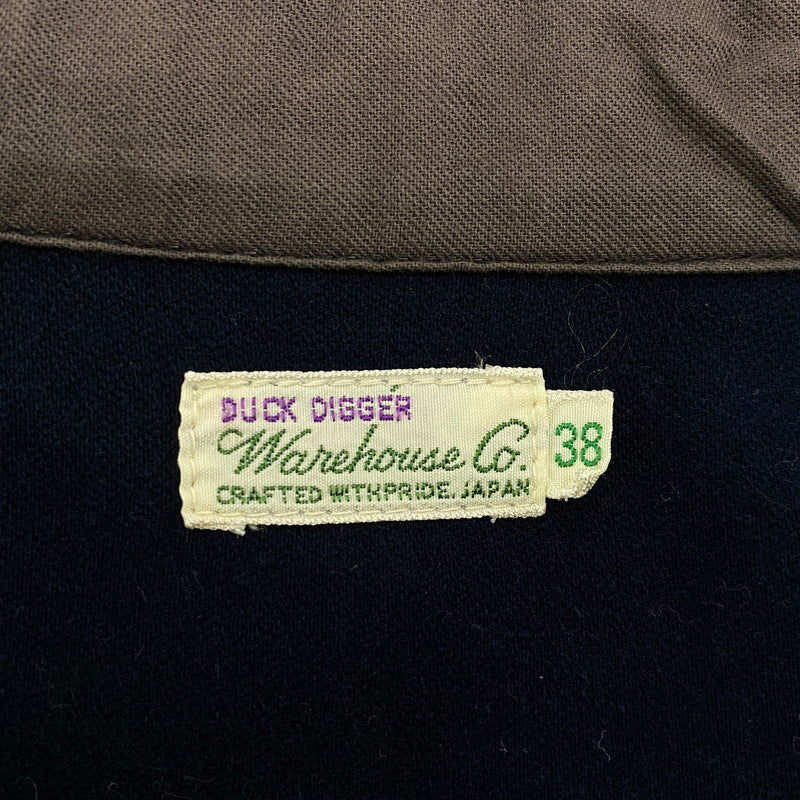【中古品】【メンズ】 LS COTTON BLANKET SHIRT ロングスリーブ コットン ブランケット シャツ 長袖 トップス 145-251106-as-05-izu サイズ：38 カラー：ネイビー 万代Net店