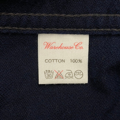 【中古品】【メンズ】 LS COTTON BLANKET SHIRT ロングスリーブ コットン ブランケット シャツ 長袖 トップス 145-251106-as-05-izu サイズ：38 カラー：ネイビー 万代Net店