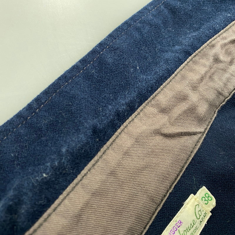 【中古品】【メンズ】 LS COTTON BLANKET SHIRT ロングスリーブ コットン ブランケット シャツ 長袖 トップス 145-251106-as-05-izu サイズ：38 カラー：ネイビー 万代Net店