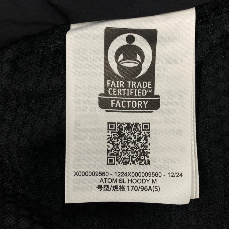 【中古品】【メンズ】 ARC'TERYX アークテリクス ATOM SL HOODY X000009560 アトム SL フーディ ジャケット アウター 144-251106-as-01-izu サイズ：S カラー：ブラック 万代Net店