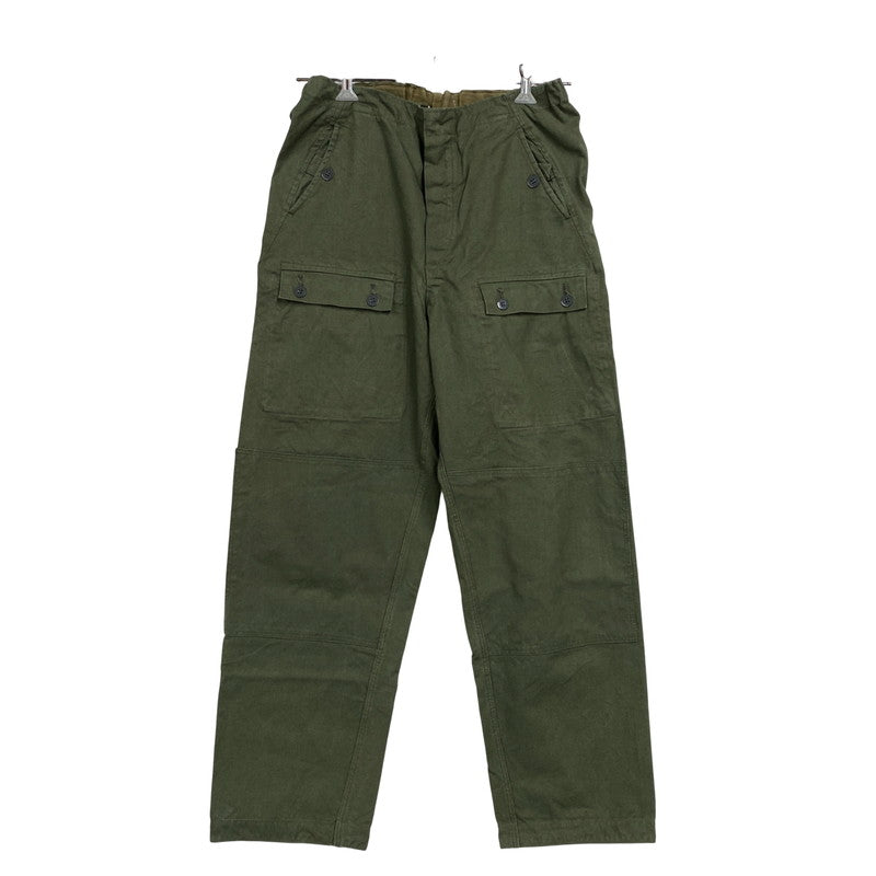 【中古品】【メンズ】 GERMAN ARMY ジャーマン アーミー 東ドイツ軍 MILITARY PANTS ミリタリー パンツ ボトムス ズボン 157-251117-cs-13-izu サイズ：L/E カラー：カーキ 万代Net店