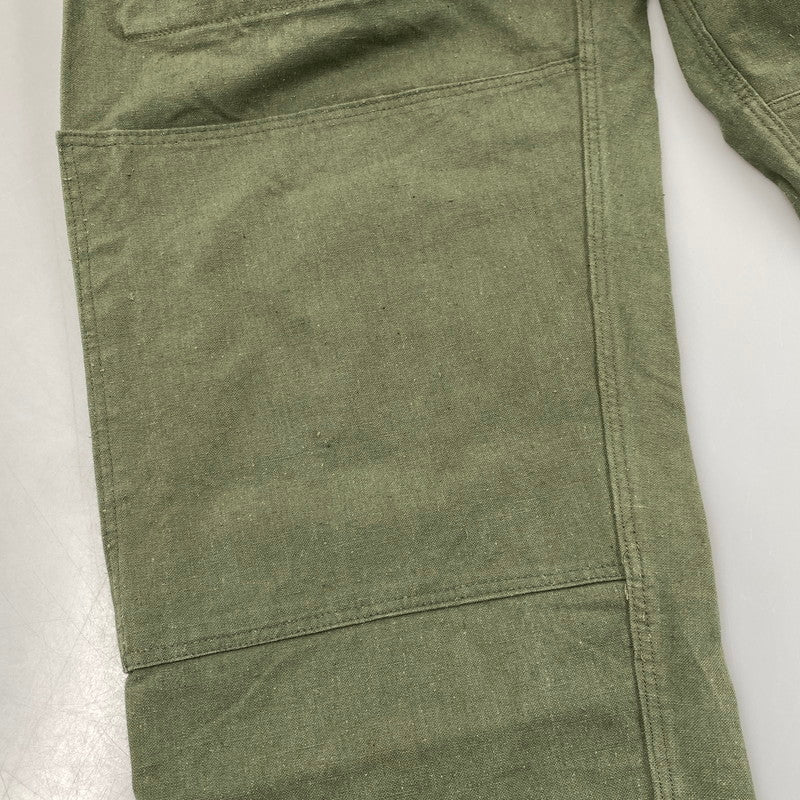 【中古品】【メンズ】 GERMAN ARMY ジャーマン アーミー 東ドイツ軍 MILITARY PANTS ミリタリー パンツ ボトムス ズボン 157-251117-cs-13-izu サイズ：L/E カラー：カーキ 万代Net店