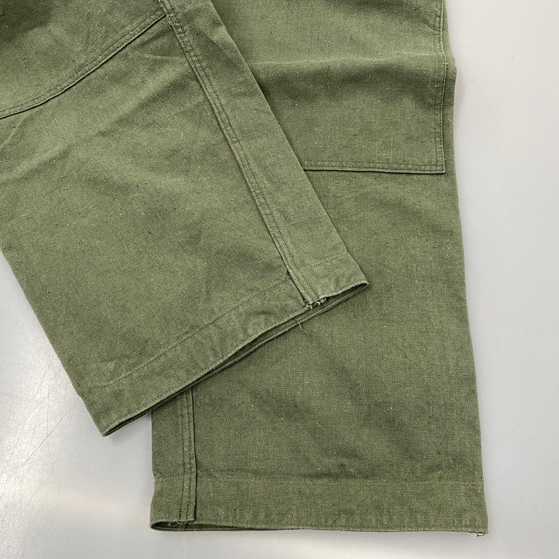 【中古品】【メンズ】 GERMAN ARMY ジャーマン アーミー 東ドイツ軍 MILITARY PANTS ミリタリー パンツ ボトムス ズボン 157-251117-cs-13-izu サイズ：L/E カラー：カーキ 万代Net店