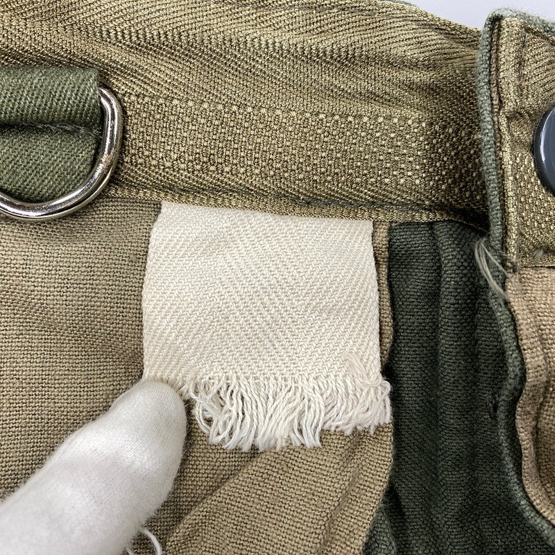 【中古品】【メンズ】 GERMAN ARMY ジャーマン アーミー 東ドイツ軍 MILITARY PANTS ミリタリー パンツ ボトムス ズボン 157-251117-cs-13-izu サイズ：L/E カラー：カーキ 万代Net店