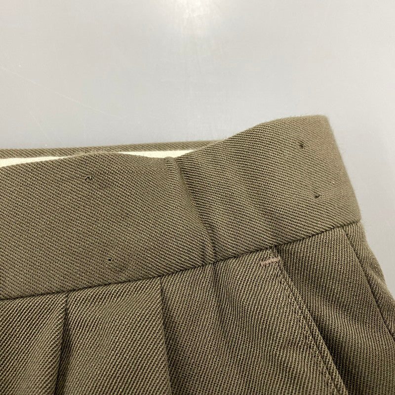 【中古品】【メンズ】 MONSIEUR ムッシュ USA製 3TUCK WIDE SLACKS 3タック ワイド スラックス ボトムス パンツ 157-251120-km-01-izu サイズ：38R カラー：KHAKI 万代Net店