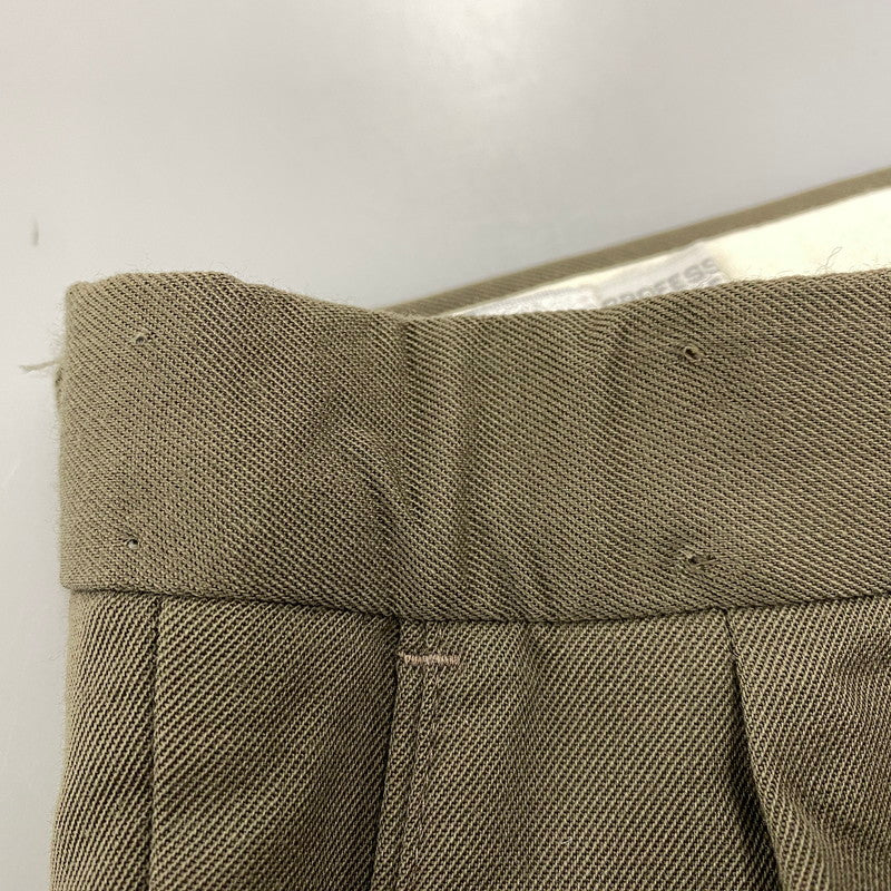 【中古品】【メンズ】 MONSIEUR ムッシュ USA製 3TUCK WIDE SLACKS 3タック ワイド スラックス ボトムス パンツ 157-251120-km-01-izu サイズ：38R カラー：KHAKI 万代Net店