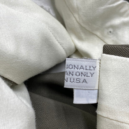 【中古品】【メンズ】 MONSIEUR ムッシュ USA製 3TUCK WIDE SLACKS 3タック ワイド スラックス ボトムス パンツ 157-251120-km-01-izu サイズ：38R カラー：KHAKI 万代Net店