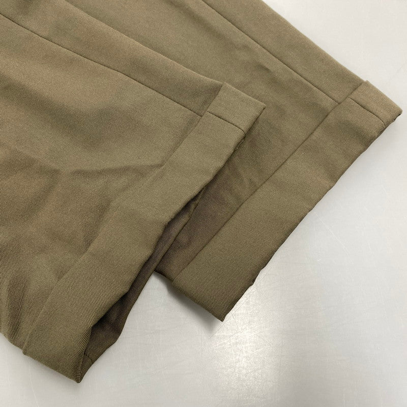 【中古品】【メンズ】 MONSIEUR ムッシュ USA製 3TUCK WIDE SLACKS 3タック ワイド スラックス ボトムス パンツ 157-251120-km-01-izu サイズ：38R カラー：KHAKI 万代Net店