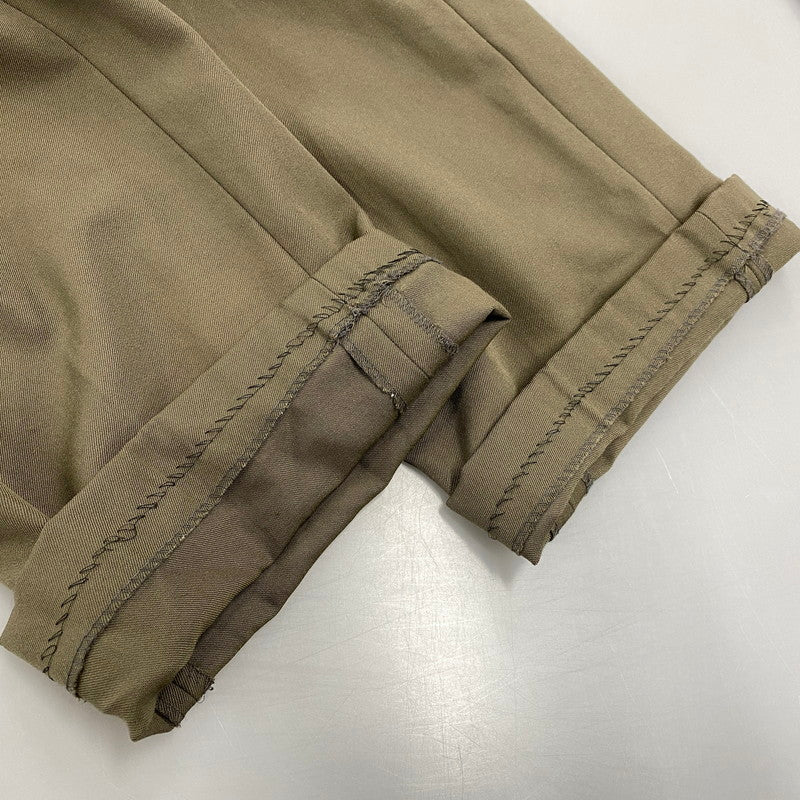 【中古品】【メンズ】 MONSIEUR ムッシュ USA製 3TUCK WIDE SLACKS 3タック ワイド スラックス ボトムス パンツ 157-251120-km-01-izu サイズ：38R カラー：KHAKI 万代Net店