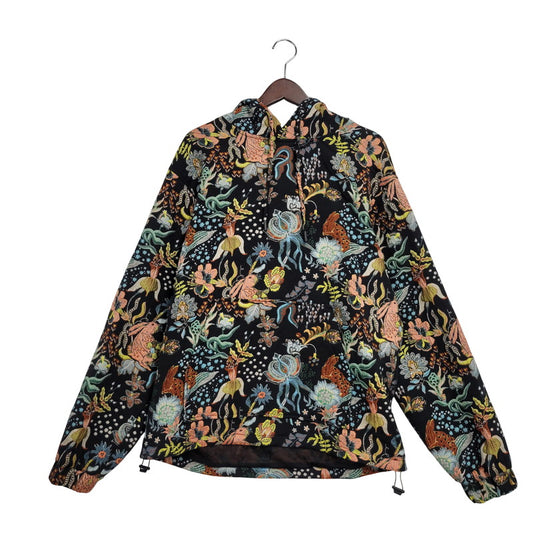 【中古品】【メンズ】 ZARA ザラ EMBROIDERY HOODIE ALL-OVER PATTERN エンブロイダリー フーディ パーカー 長袖 トップス 147-251112-as-23-izu サイズ：USA S-M カラー：マルチカラー 万代Net店