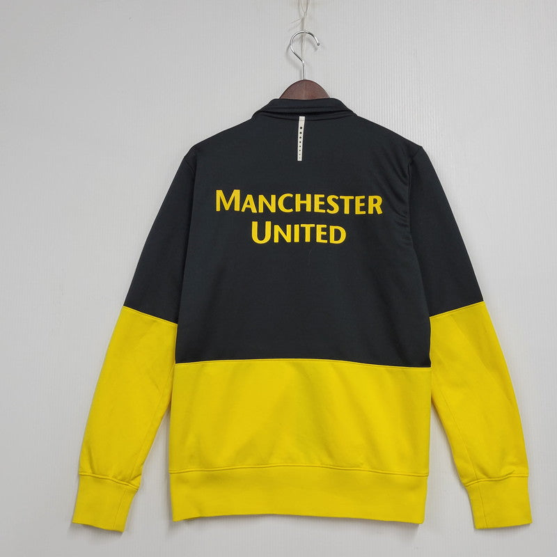 【中古品】【メンズ】 NIKE ナイキ MANCHESTER UNITED TRACK JACKET 355106-017 マンチェスター ユナイテッド トラックジャケット 146-251112-as-20-izu サイズ：M カラー：ブラック×イエロー 万代Net店