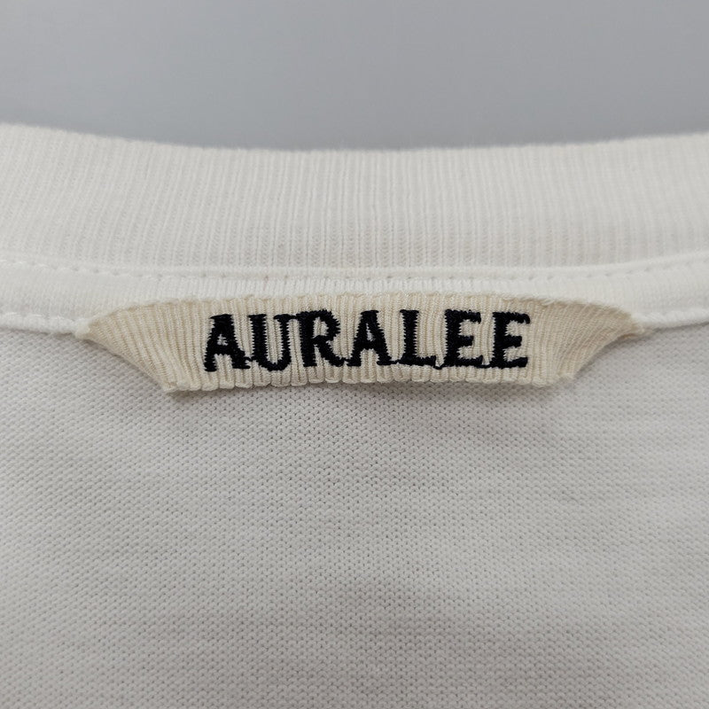 【中古品】【メンズ】 AURALEE オーラリー LUSTER PLAITING L/S TEE A00SP01GT ラスター プレーティング ロングスリーブ Tシャツ 長袖 トップス 140-251112-as-22-izu サイズ：4 カラー：ホワイト 万代Net店