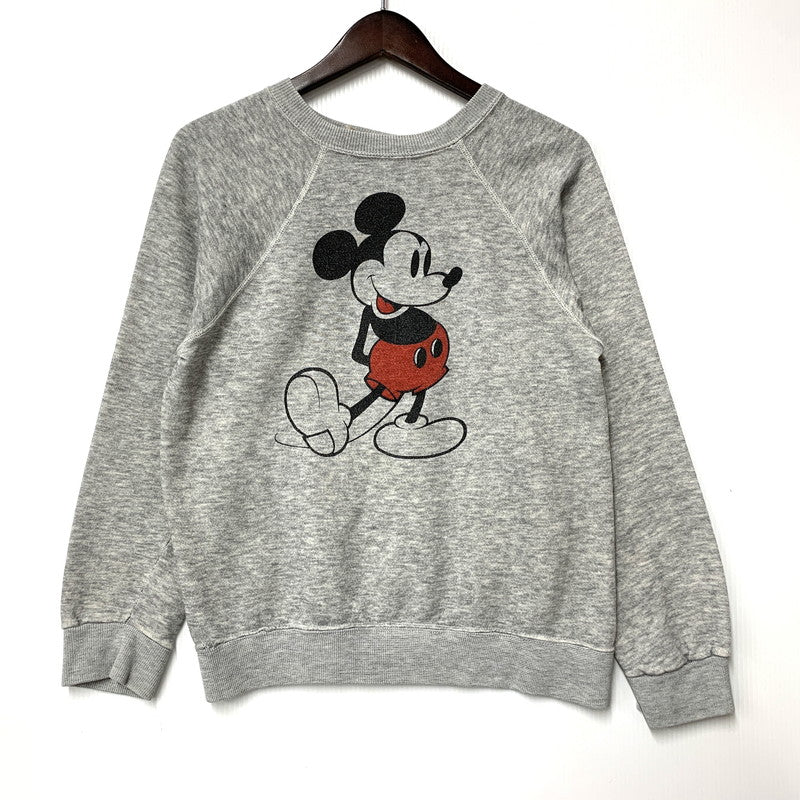 【中古品】【メンズ】 DISNEY ディズニー 80S MICKEY SWEATSHIRT ミッキー スウェットシャツ トップス 長袖 146-251107-cs-27-izu サイズ：M カラー：グレー 万代Net店
