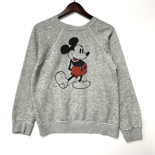 【中古品】【メンズ】 DISNEY ディズニー 80S MICKEY SWEATSHIRT ミッキー スウェットシャツ トップス 長袖 146-251107-cs-27-izu サイズ：M カラー：グレー 万代Net店