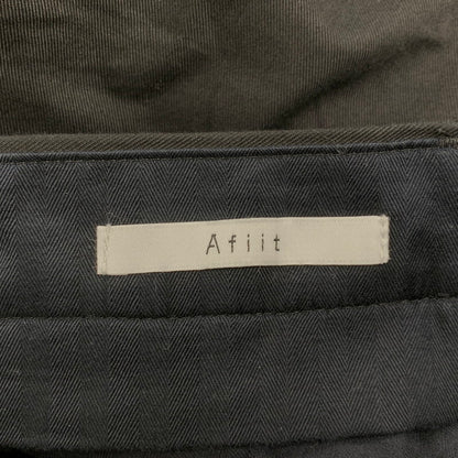 【中古品】【メンズ】 AFIIT アフィット FI-PT01 OG MOLESKIN SLACKS オーガニックコットン モールスキン スラックス ボトムス ズボン 151-251107-cs-21-izu サイズ：1 カラー：ブラック 万代Net店