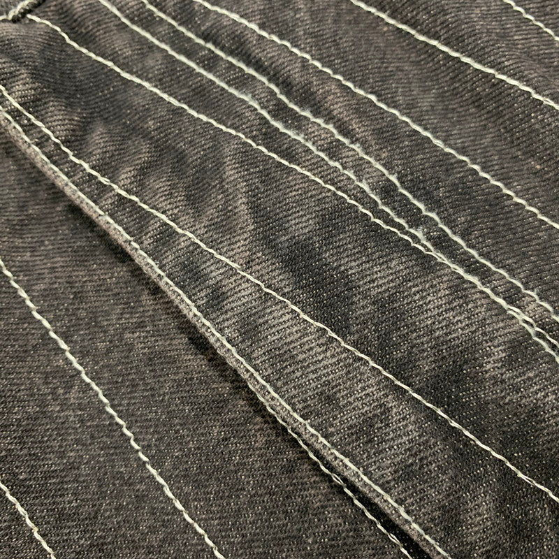 【中古品】【メンズ】 BLESS U ブレスユー BU STRIPE DENIM BU0088 ストライプ デニム パンツ ボトムス 153-251108-as-07-izu サイズ：L カラー：ブラック系 万代Net店