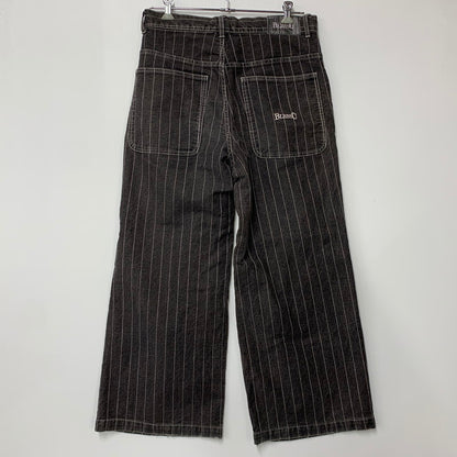 【中古品】【メンズ】 BLESS U ブレスユー BU STRIPE DENIM BU0088 ストライプ デニム パンツ ボトムス 153-251108-as-07-izu サイズ：L カラー：ブラック系 万代Net店