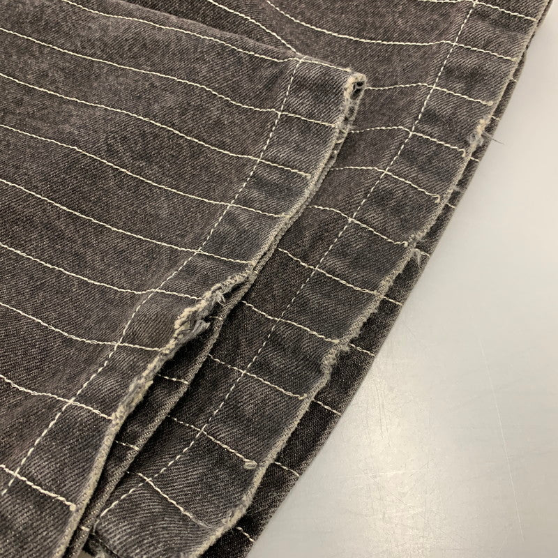 【中古品】【メンズ】 BLESS U ブレスユー BU STRIPE DENIM BU0088 ストライプ デニム パンツ ボトムス 153-251108-as-07-izu サイズ：L カラー：ブラック系 万代Net店