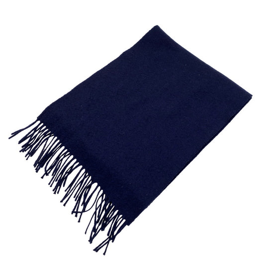 【中古品】【メンズ/レディース】 TOMORROWLAND トゥモローランド CASHMERE MUFFLER カシミヤ マフラー 187-251115-as-05-izu カラー：ネイビー 万代Net店