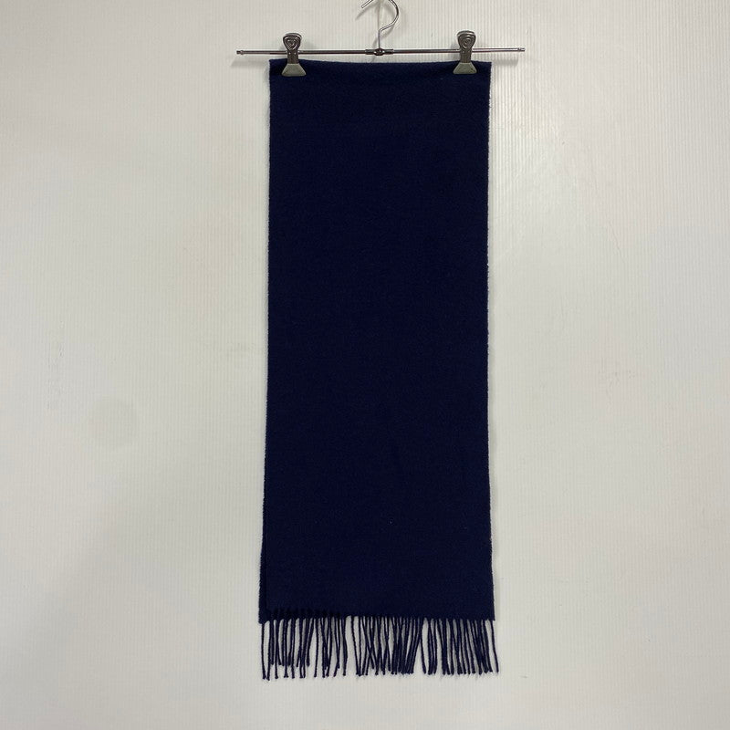 【中古品】【メンズ/レディース】 TOMORROWLAND トゥモローランド CASHMERE MUFFLER カシミヤ マフラー 187-251115-as-05-izu カラー：ネイビー 万代Net店
