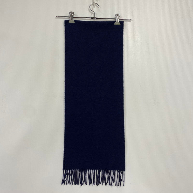 【中古品】【メンズ/レディース】 TOMORROWLAND トゥモローランド CASHMERE MUFFLER カシミヤ マフラー 187-251115-as-05-izu カラー：ネイビー 万代Net店