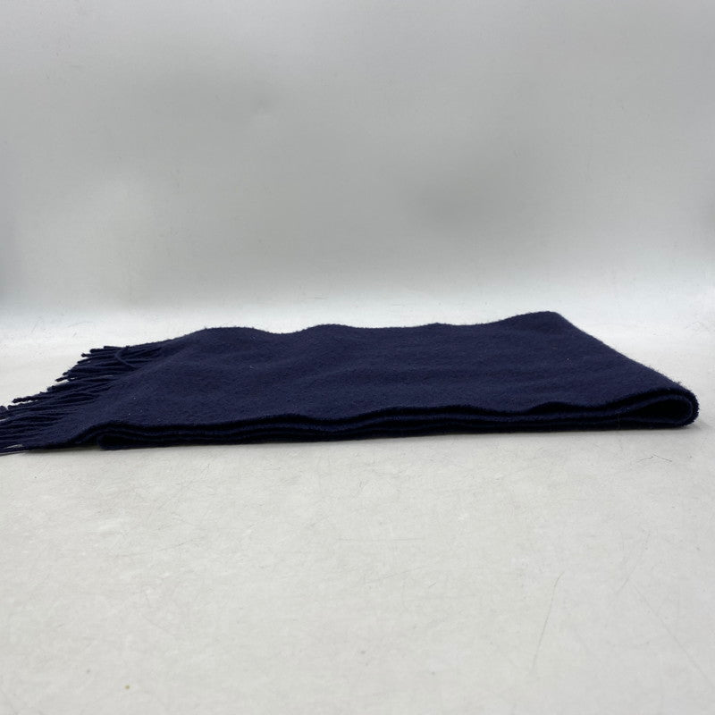 【中古品】【メンズ/レディース】 TOMORROWLAND トゥモローランド CASHMERE MUFFLER カシミヤ マフラー 187-251115-as-05-izu カラー：ネイビー 万代Net店