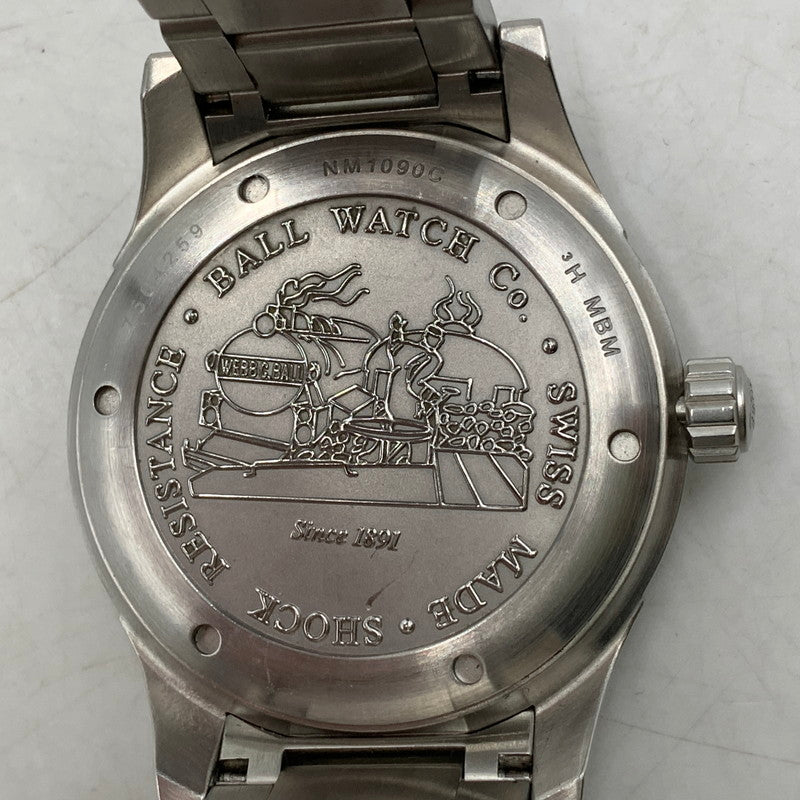 【中古品】【メンズ/レディース】 AUTOMATIC DATE 43MM NM1090C ストークマン オートマティック デイト 腕時計 195-251108-as-15-izu カラー：ブラック×シルバー 万代Net店