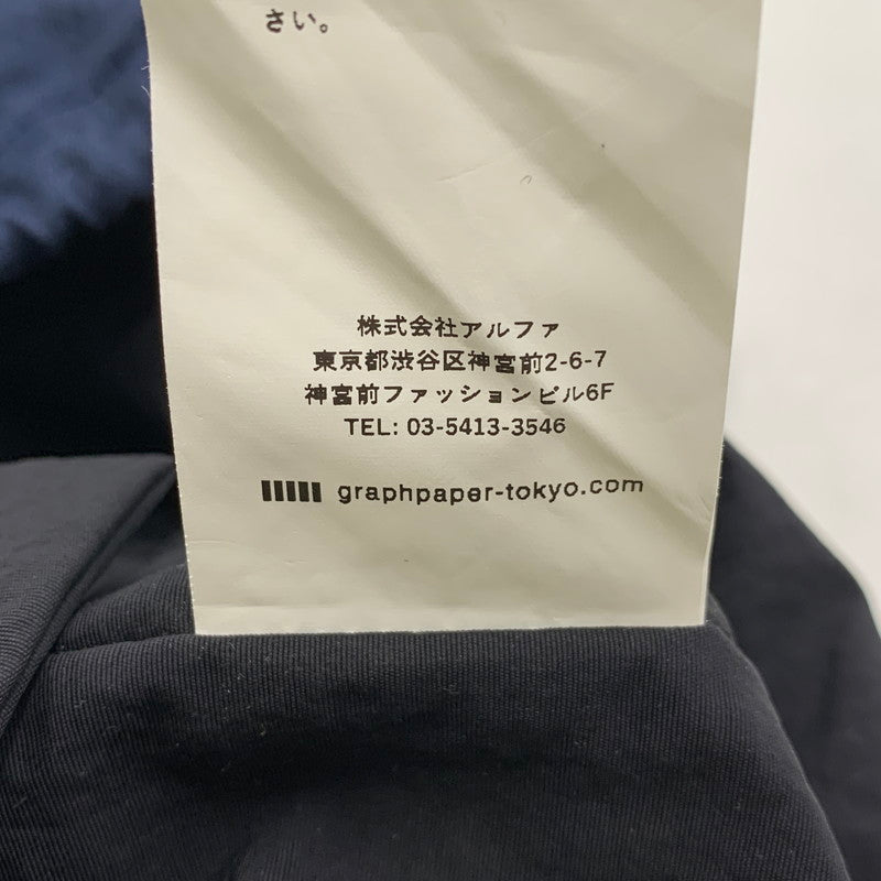 【中古品】【メンズ/レディース】 GRAPHPAPER グラフペーパー GU232-90074/ERA FOR GP SUVIN HERRIGBONE HELMET BAG イーラ フォー ジーピー スビン ヘリンボーン ヘルメットバッグ カバン 鞄 188-251108-ya-19-izu カラー：ネイビー 万代Net店