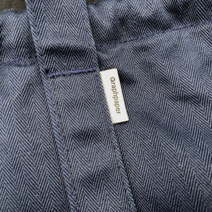 【中古品】【メンズ/レディース】 GRAPHPAPER グラフペーパー GU232-90074/ERA FOR GP SUVIN HERRIGBONE HELMET BAG イーラ フォー ジーピー スビン ヘリンボーン ヘルメットバッグ カバン 鞄 188-251108-ya-19-izu カラー：ネイビー 万代Net店