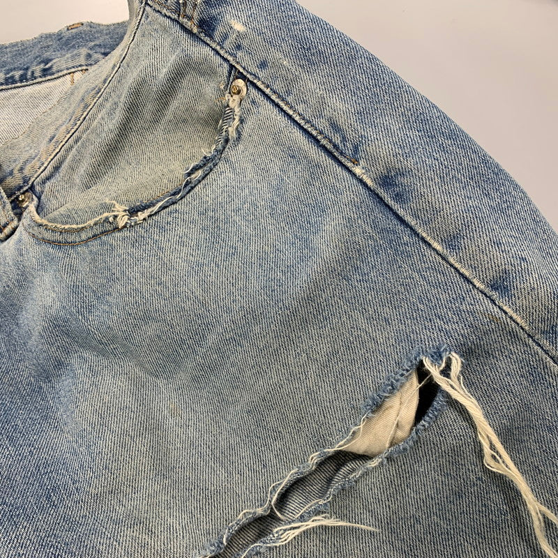 【現状渡し品】【メンズ】 RRL ダブルアールエル ZIP FLY STRAIGHT DENIM PANTS ジップフライ ストレート デニムパンツ USA製 ジーンズ ボトムス 157-251108-as-05-izu サイズ：40×32 カラー：ライトインディゴ 万代Net店