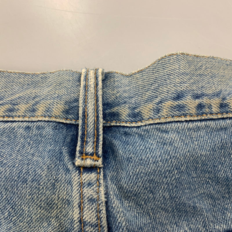 【現状渡し品】【メンズ】 RRL ダブルアールエル ZIP FLY STRAIGHT DENIM PANTS ジップフライ ストレート デニムパンツ USA製 ジーンズ ボトムス 157-251108-as-05-izu サイズ：40×32 カラー：ライトインディゴ 万代Net店