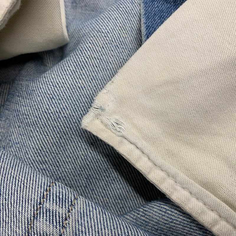 【現状渡し品】【メンズ】 RRL ダブルアールエル ZIP FLY STRAIGHT DENIM PANTS ジップフライ ストレート デニムパンツ USA製 ジーンズ ボトムス 157-251108-as-05-izu サイズ：40×32 カラー：ライトインディゴ 万代Net店