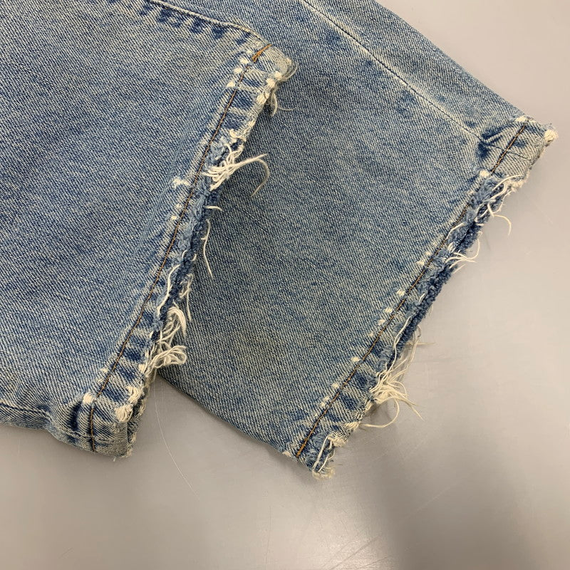 【現状渡し品】【メンズ】 RRL ダブルアールエル ZIP FLY STRAIGHT DENIM PANTS ジップフライ ストレート デニムパンツ USA製 ジーンズ ボトムス 157-251108-as-05-izu サイズ：40×32 カラー：ライトインディゴ 万代Net店