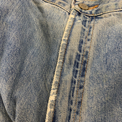 【現状渡し品】【メンズ】 RRL ダブルアールエル ZIP FLY STRAIGHT DENIM PANTS ジップフライ ストレート デニムパンツ USA製 ジーンズ ボトムス 157-251108-as-05-izu サイズ：40×32 カラー：ライトインディゴ 万代Net店