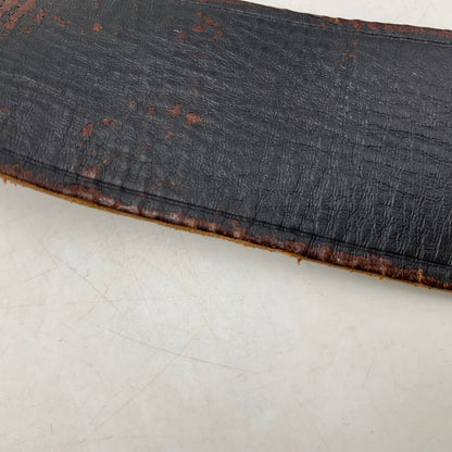 【中古品】【メンズ】 RRL ダブルアールエル イタリア製 真鍮バックル LEATHER BELT レザーベルト 205-251108-ya-20-izu サイズ：38インチ カラー：ブラウン系 万代Net店