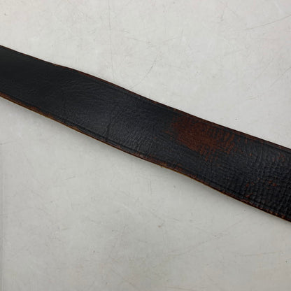 【中古品】【メンズ】 RRL ダブルアールエル イタリア製 真鍮バックル LEATHER BELT レザーベルト 205-251108-ya-20-izu サイズ：38インチ カラー：ブラウン系 万代Net店