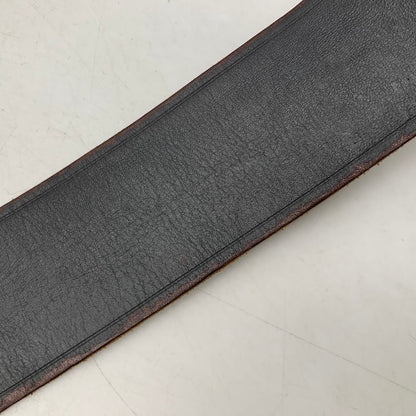 【中古品】【メンズ】 RRL ダブルアールエル イタリア製 真鍮バックル LEATHER BELT レザーベルト 205-251108-ya-20-izu サイズ：38インチ カラー：ブラウン系 万代Net店